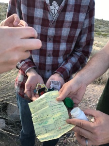 Our first cache.